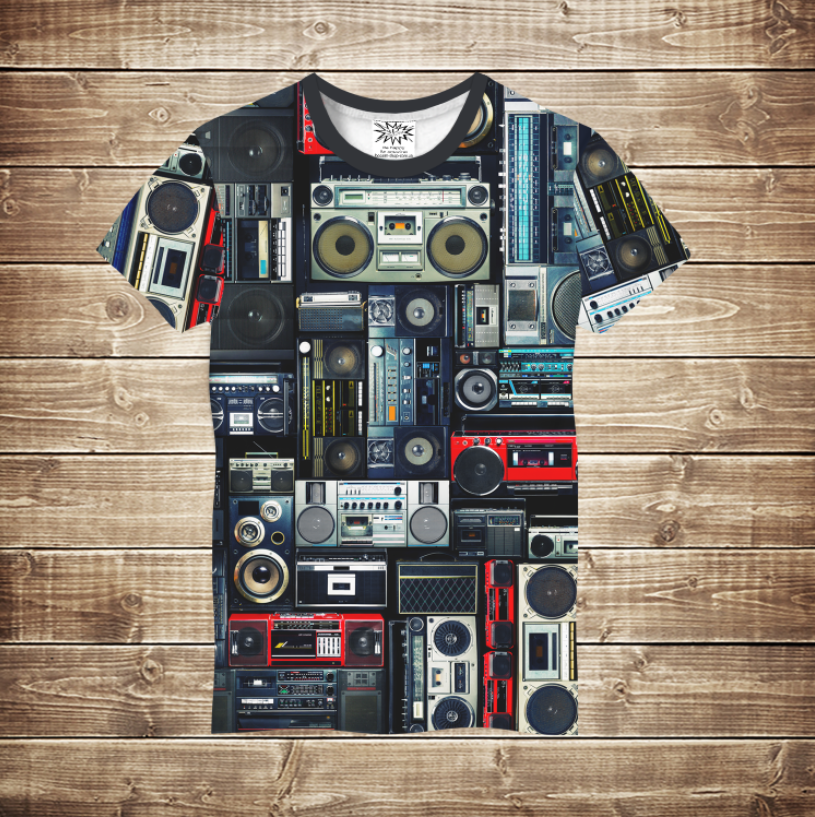 T-shirt 3D All Over Print - Tape Recorder