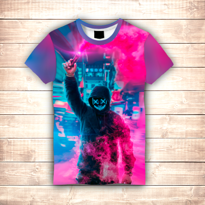 Camiseta 3D All Over Print DJ Marshmello Fuego