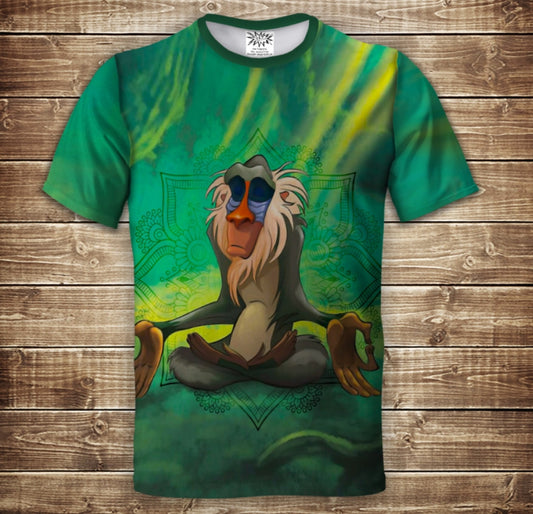 T-shirt 3D All Over Print Rafiki and Zen (The Lion King)