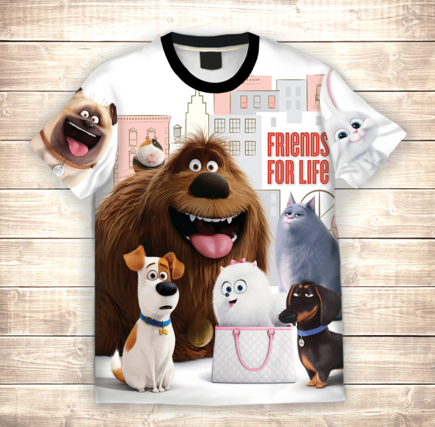 T-shirt 3D All Over Print Secret Life of Pets