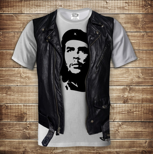 Camiseta 3D All Over Print Camiseta 2 en 1 + chaleco. Che Guevara Tallas adulto y infantil.