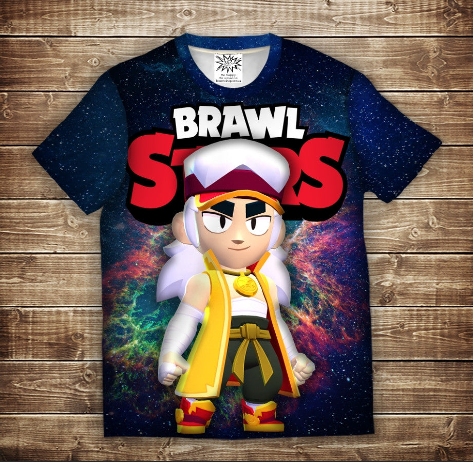 T-shirt 3D All Over Print with a theme of Feng from Brawl Stars.