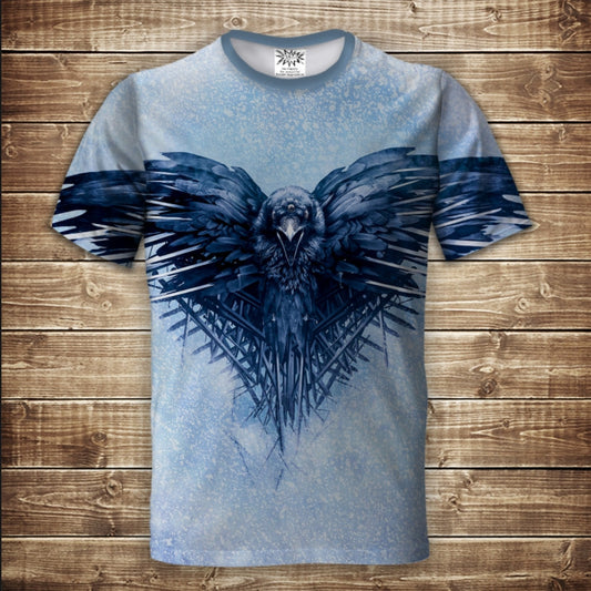 T-shirt 3D All Over Print Raven. Game of Thrones