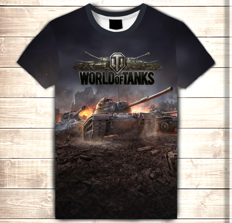 Футболка 3D All Over Print World of Tanks