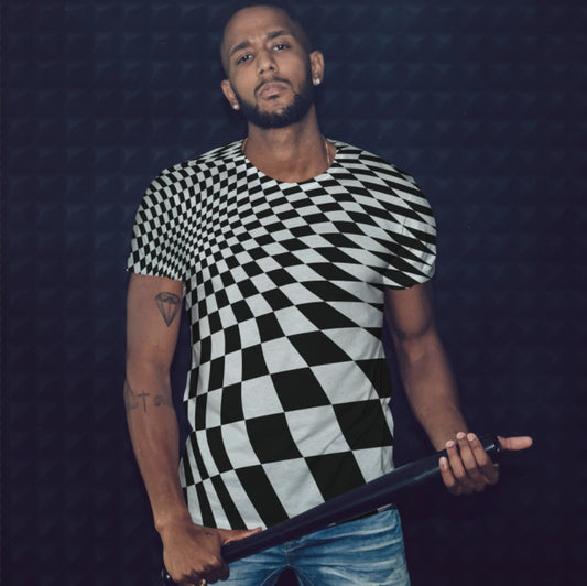 T-shirt 3D All Over Print with Optical Illusion Theme