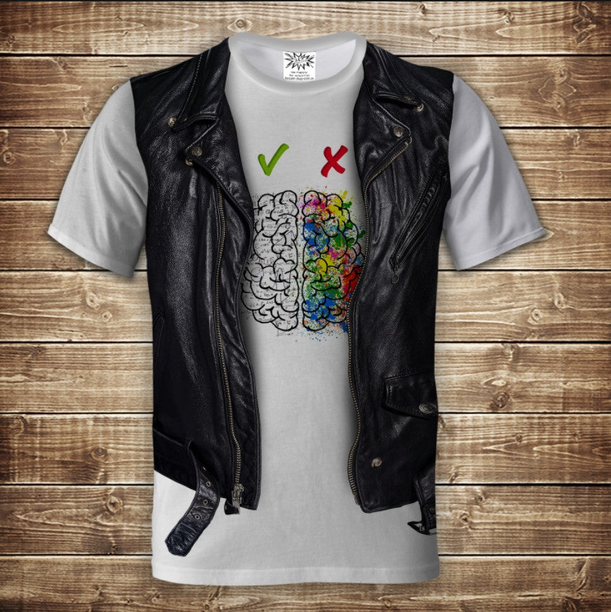 T-shirt 3D All Over Print 2-in-1 shirt + vest. Adult and children's sizes.