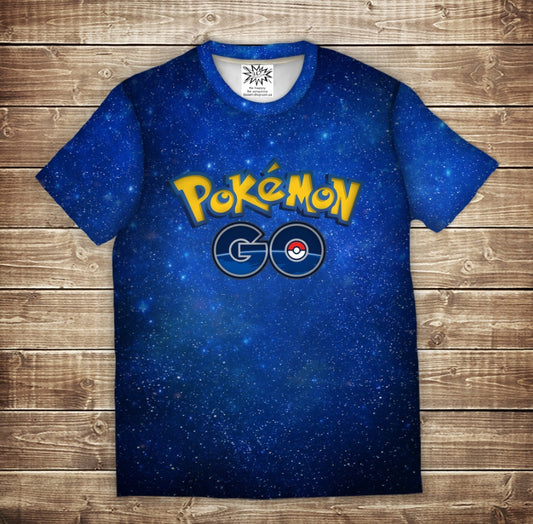 T-shirt 3D All Over Print GAME POKEMON GO Children and Adult Sizes