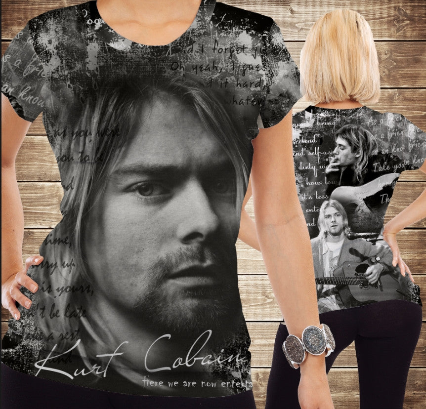 T-shirt 3D All Over Print Kurt Cobain