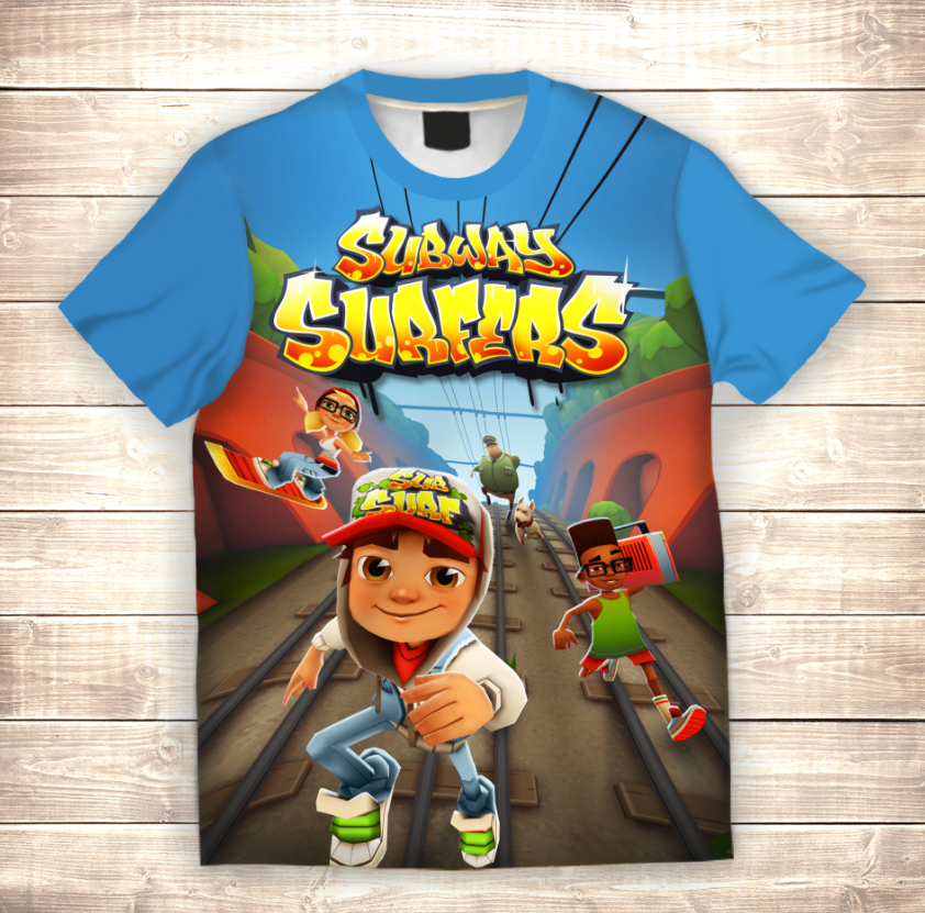 Футболка з 3D принтом Subway Surfers