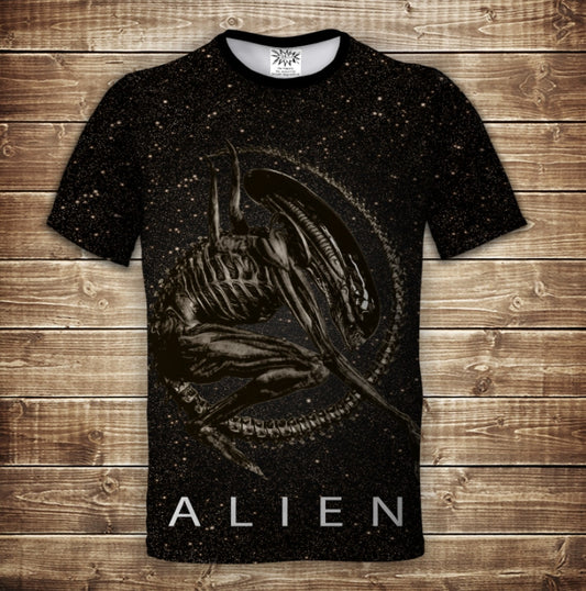 Camiseta 3D All Over Print Alien