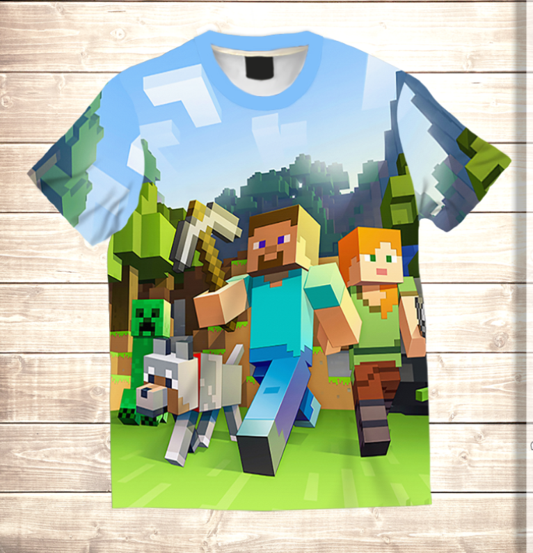 T-shirt 3D All Over Print MINECRAFT