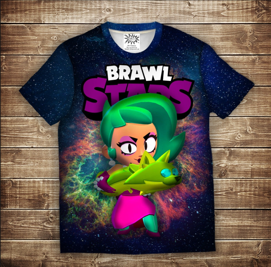 Camiseta 3D All Over Print con temática Lola Brawl Stars.