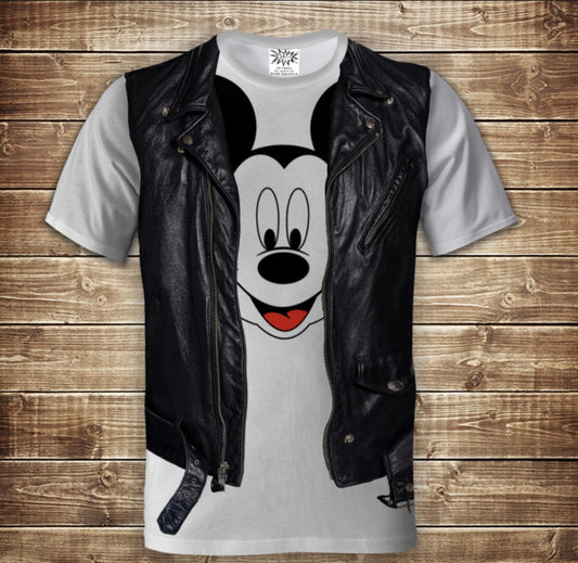 T-shirt 3D All Over Print 2-in-1 shirt + vest Mickey Mouse Adult and children's sizes