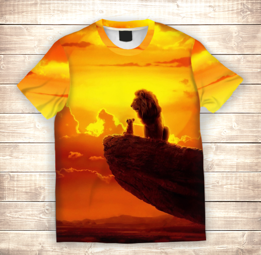 T-shirt 3D All Over Print The Lion King and Simba