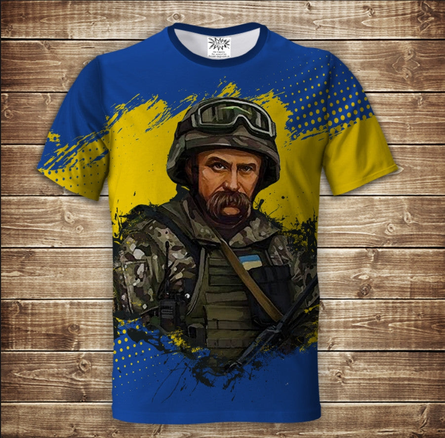 T-shirt 3D All Over Print Ukraine