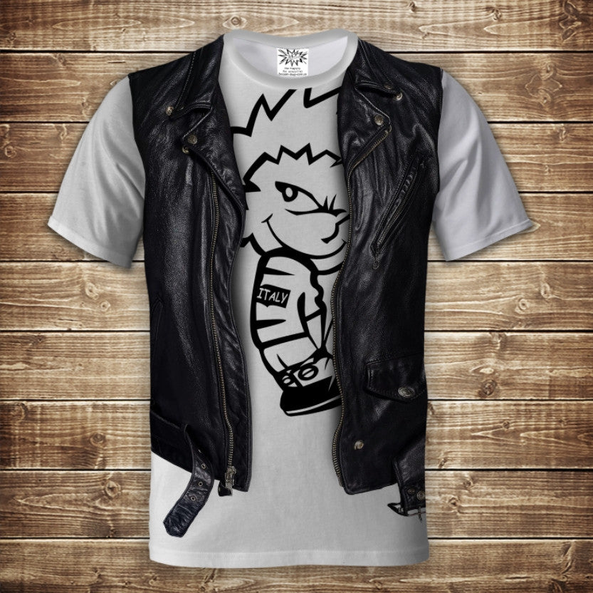 Camiseta 3D All Over Print 2 en 1 camiseta + chaleco Bad Boy Tallas adulto y niño