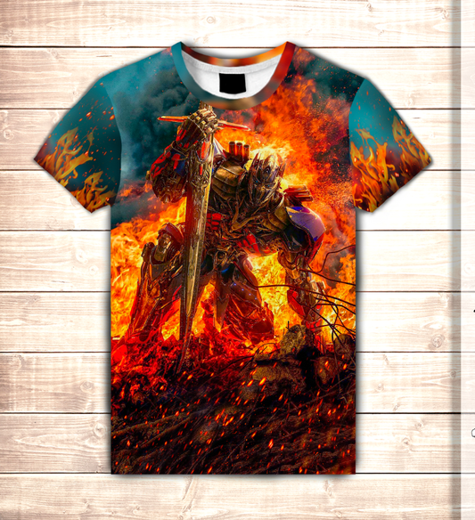 T-shirt 3D All Over Print THE LAST KNIGHT IN FIRE