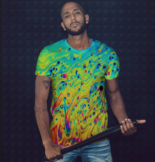 Camiseta 3D All Over Print con tema Tie Dye