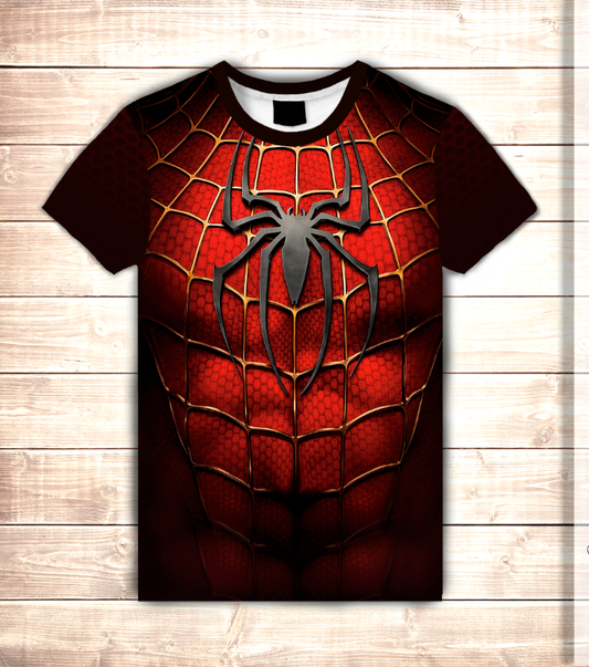 Camiseta 3D All Over Print Spiderman Armadura