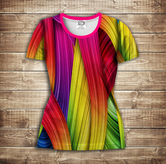 Camiseta 3D All Over Print Color arcoiris