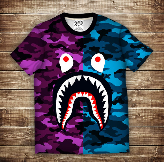 T-shirt 3D All Over Print Fortnite Shark