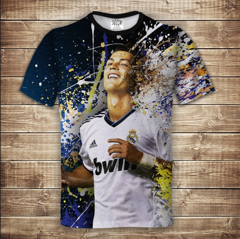 Футболка 3D All Over Print Cristiano Ronaldo