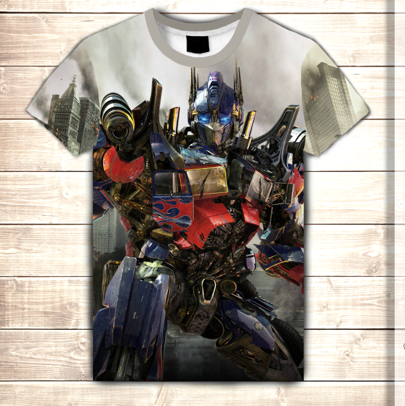 Camiseta 3D All Over Print TRANSFORMERS POSTER IN TOWN