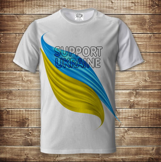 T-shirt 3D All Over Print Support Ukraine Adult and Children Sizes