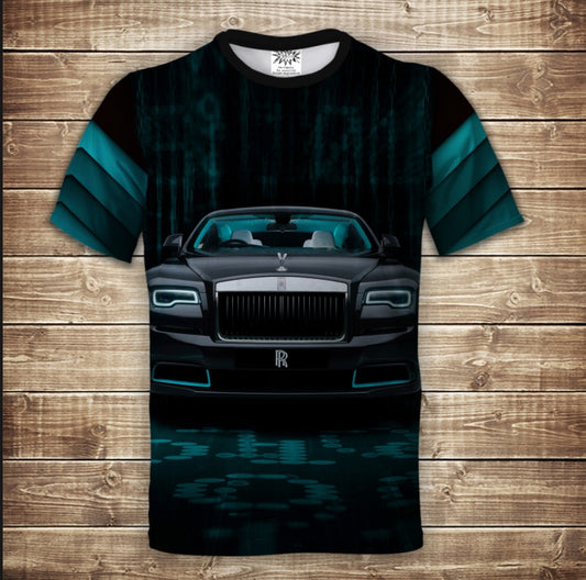 Camiseta 3D All Over Print con diseño de Rolls-Royce.