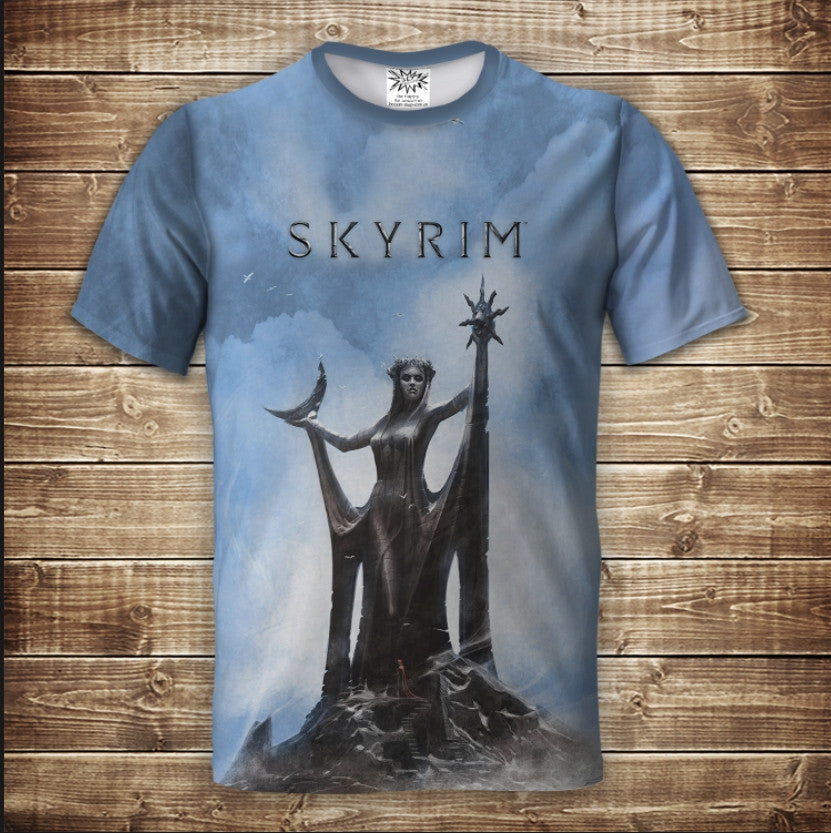 T-shirt 3D All Over Print Skyrim AZURA