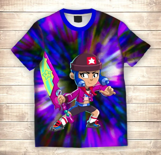 Camiseta 3D All Over Print Bibi Samurai Brawl Stars