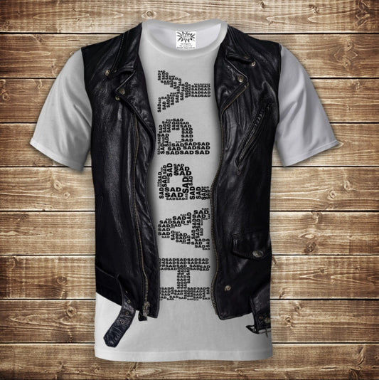 T-shirt 3D All Over Print 2-in-1 shirt + vest. Happiness Adult and children's sizes.