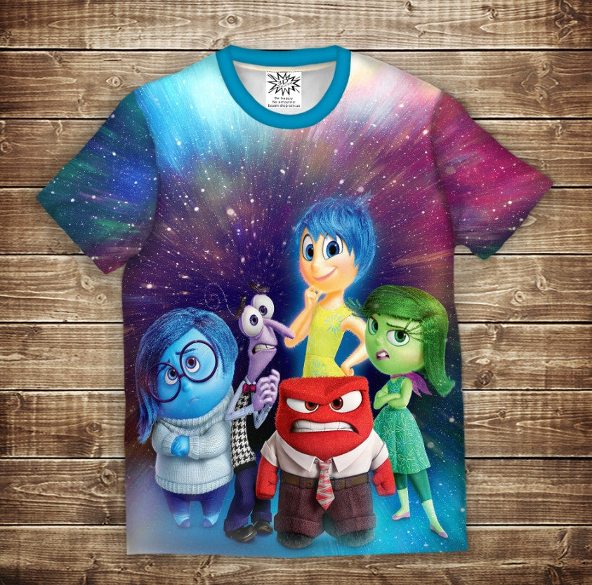 Camiseta 3D All Over Print INSIDE OUT Pensamientos Inside Out