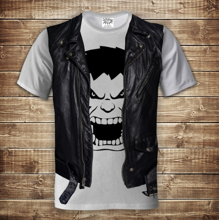 Camiseta 3D All Over Print Camiseta 2 en 1 + Chaleco Hulk Tallas Adulto y Niño