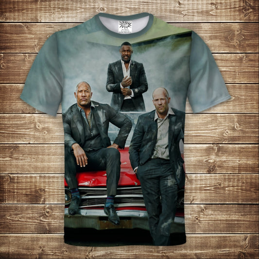 T-shirt 3D All Over Print, Gobs, Show and Brixton - Fast & Furious