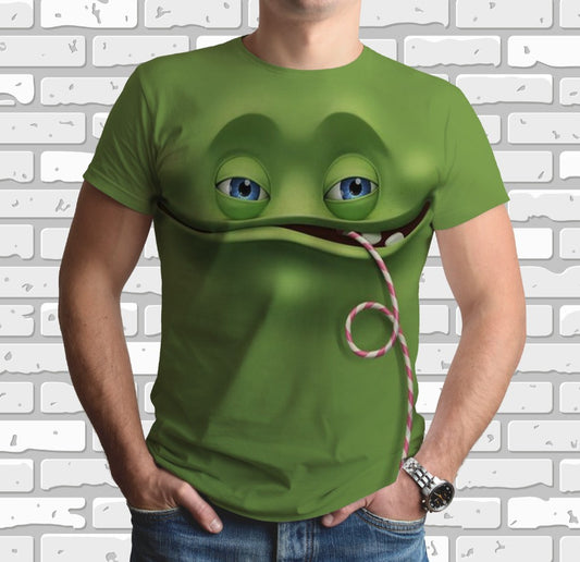 Camiseta 3D All Over Print con tema de emoticonos