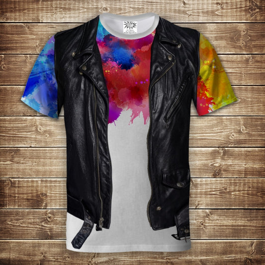 T-shirt 3D All Over Print 2-in-1 T-shirt + Vest Watercolor Adult and Children Sizes