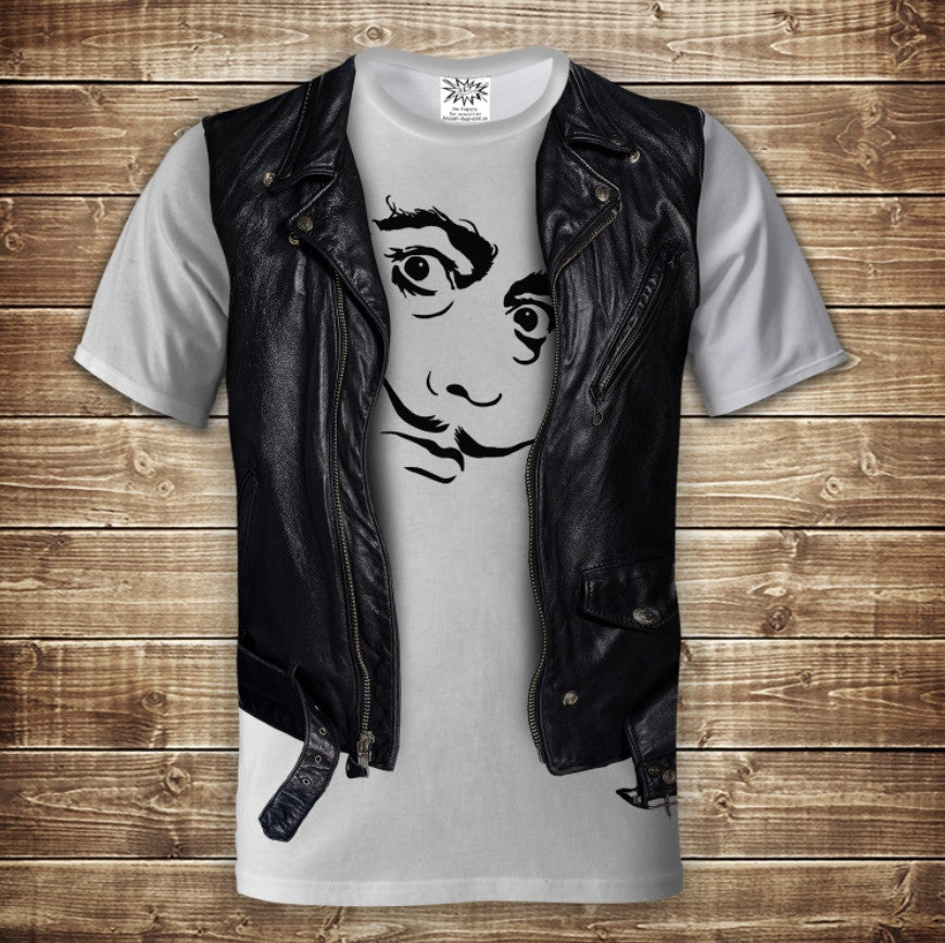 T-shirt 3D All Over Print 2-in-1 shirt + vest. Salvador Dali Adult and Children's Sizes