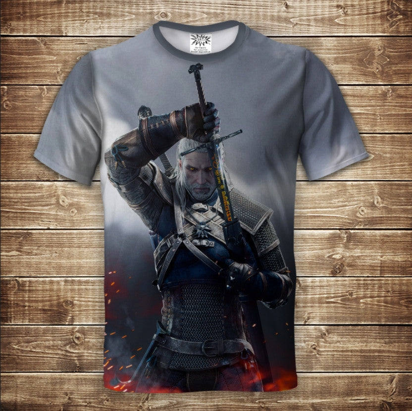 T-shirt 3D All Over Print with the theme of Witcher Man 2