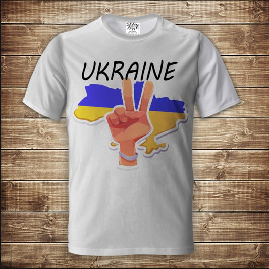 Футболка 3D All Over Print Ukraine Map Дорослі та Дитячі Розміри