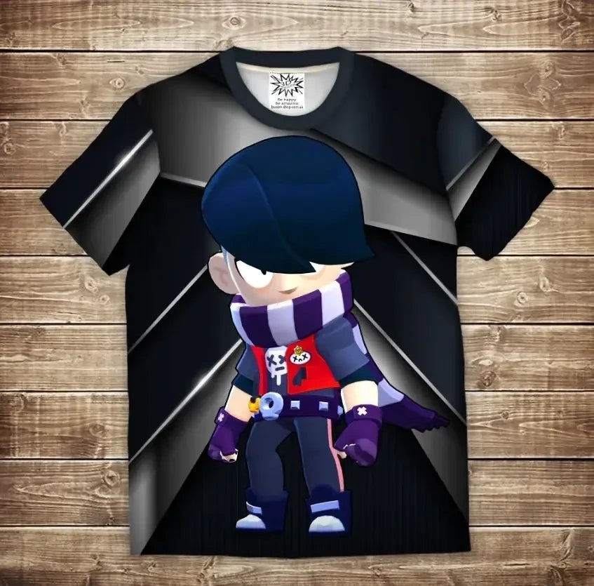 Camiseta 3D All Over Print: Edgar Brawl Stars.