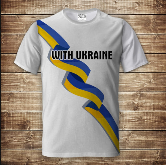 T-shirt 3D All Over Print Trizub Ukraine Adult and Children Sizes