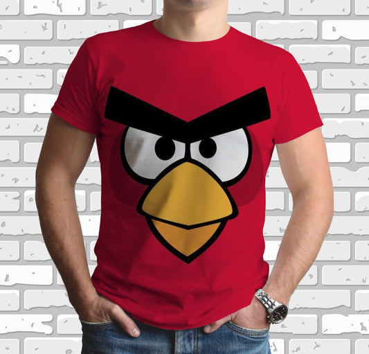 Camiseta 3D All Over Print Angry Birds Roja