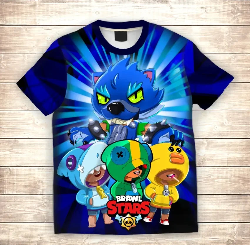 T-shirt 3D All Over Print Leons Skins Brawl Stars