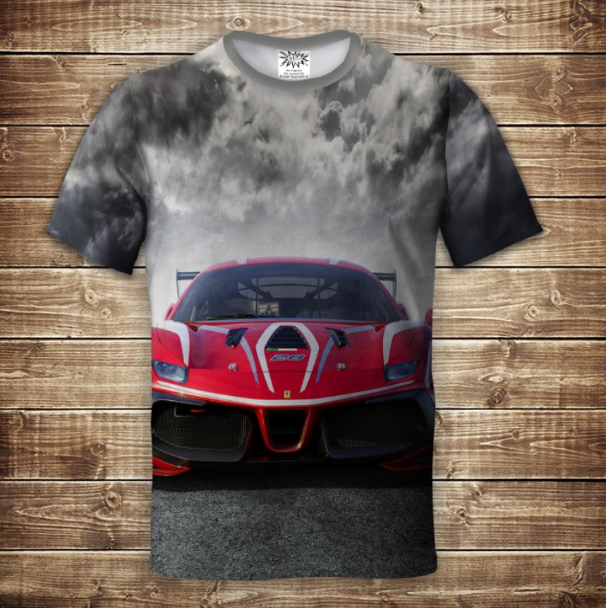 Camiseta 3D All Over Print Ferrari