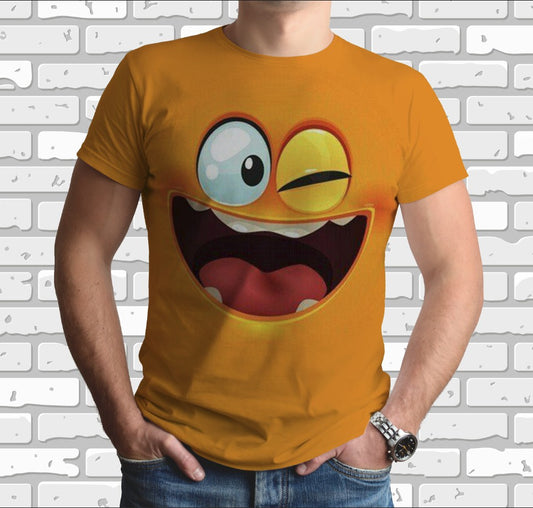 Camiseta 3D All Over Print con tema de emoticonos