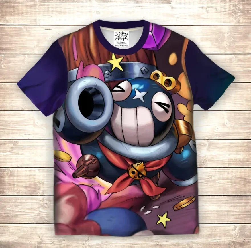 Camiseta 3D All Over Print, T���� ���������� Brawl Stars