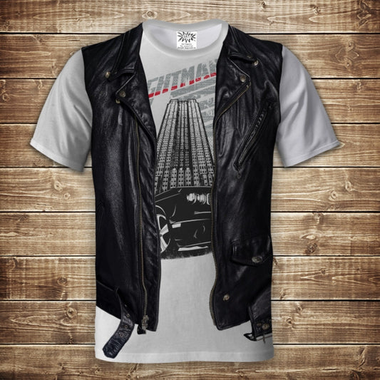 Camiseta 3D All Over Print Camiseta 2 en 1 + Chaleco Old School Tallas Adulto y Niño