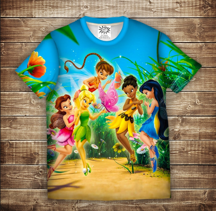 T-shirt 3D All Over Print TINKER BELL