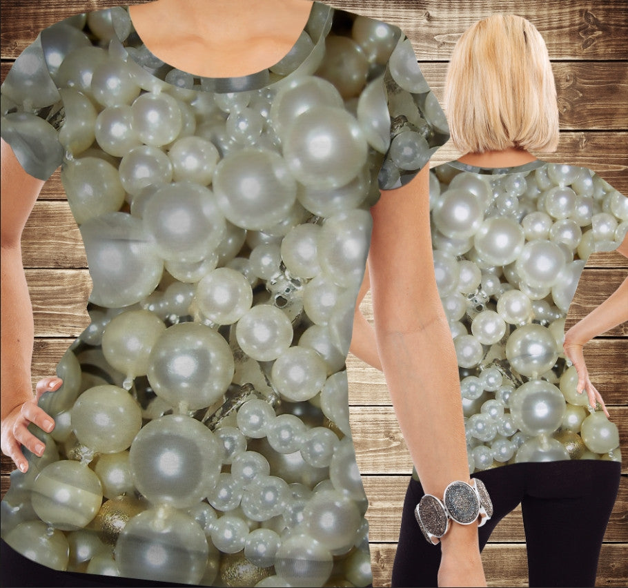 Camiseta 3D All Over Print Perlas